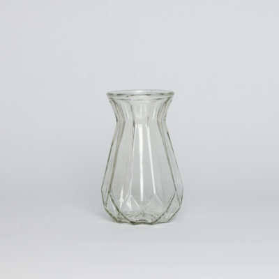 Vase transparent évasé