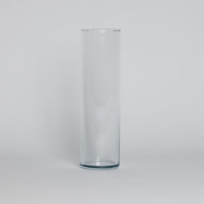 Cylindre en verre transparent