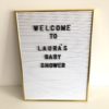 Tableau à lettres amovibles blanc