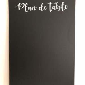 Plan de table noir
