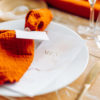 Serviette terracotta en gaze de coton – Image 3