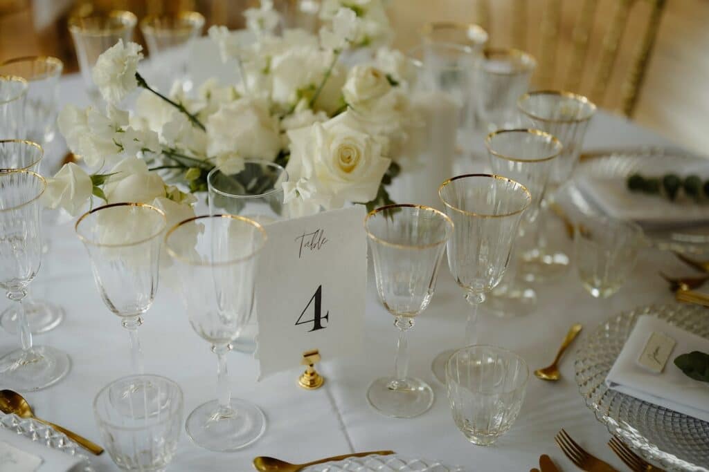decoration d'une table de mariage